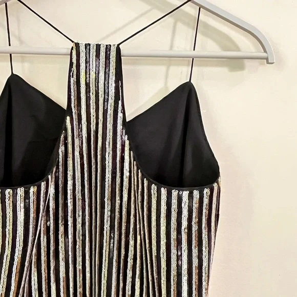NWT CeCe Sequin Stripe Slip Dress - Picture 7 of 16